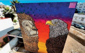 Une peinture murale célébrant plus de 2 siècles d'amitié maroco-américaine