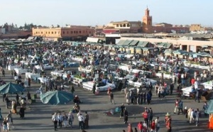 Le Cor des Alpes suisses en concert à la  place Jamaâ El Fna