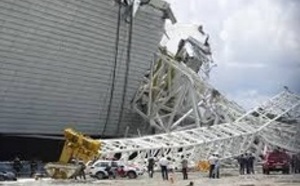 L’installation de tribunes du stade de  Sao Paulo suspendue après un accident