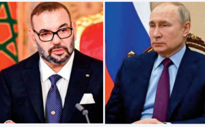 Message de félicitations de S.M le Roi au président russe à l'occasion de la fête nationale de son pays