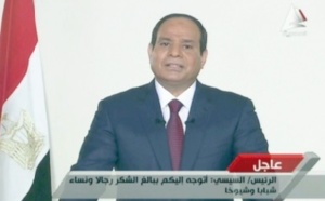 Sissi appelle les Egyptiens  à œuvrer pour la liberté