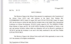 Le Japon dénonce et refuse la participation de l'entité séparatiste du “polisario” à la TICAD 8