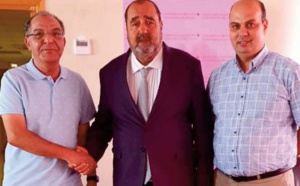 Driss Lachguar reçoit Abdelhamid Fatihi et Youssef Aidi