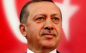 Un logo de la campagne  présidentielle de Recep Tayyip  Erdogan sujet à controverse