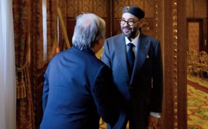 Sa Majesté le Roi reçoit le Secrétaire général des Nations unies