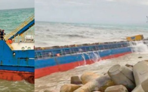 Un navire de commerce s'échoue au large des côtes de M'diq