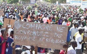 ​Manifestation contre la révision constitutionnelle au Burkina