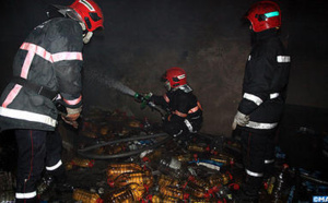 ​Incendie dans  le dépôt d'une  société à Casablanca