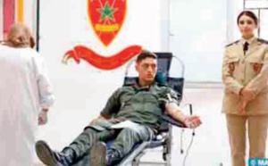 Les Forces Auxiliaires à Marrakech se mobilisent pour renflouer les stocks de sang