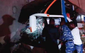 Des blessés dans l’accident d'un bus transportant des journalistes