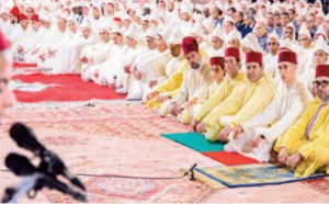 SM le Roi, Amir Al-Mouminine, préside à la mosquée Hassan II à Casablanca une veillée religieuse en commémoration de Laylat Al-Qadr bénie