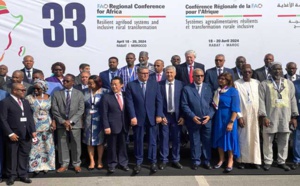 Coup d'envoi à Rabat de la 33ème session de la Conférence régionale de la FAO pour l'Afrique