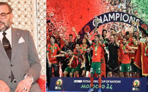 SM le Roi félicite l’équipe nationale de futsal sacrée championne de la CAN 2024