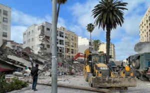 Effondrement d’un immeuble de cinq étages à Casablanca