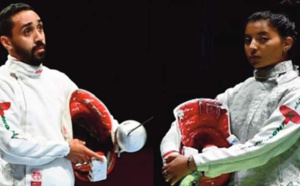 Houssam El Kord et Youssra Zakarani portent les espoirs de l'escrime nationale aux JO