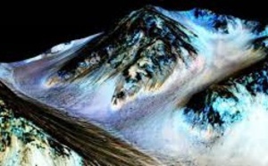 De l'eau salée liquide sur Mars