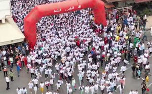 La première étape de la 2è édition des "Foulées féminines de la victoire" à Nador