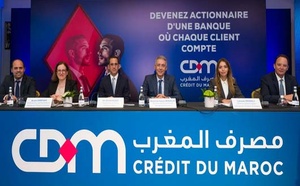Offre de vente au public des actions du Crédit du Maroc : un grand succès auprès des particuliers et des institutionnels (Holmarcom) Offre de vente au public des actions du Crédit du Maroc : un grand succès auprès des particuliers et des institutionnels (Holmarcom)