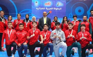 Championnats arabes de karaté : La sélection marocaine termine à la 3ème place avec 20 médailles