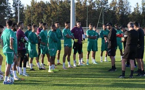 L’équipe nationale des natifs de 2000 et plus en stage de préparation à Maâmora