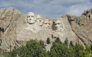 Barack Obama se  verrait bien sculpté sur le Mont Rushmore