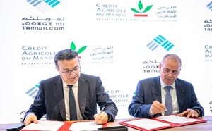 Le Crédit Agricole du Maroc et Tamwilcom signent un accord en vue de soutenir l'innovation financière et agricole Le Crédit Agricole du Maroc et Tamwilcom signent un accord en vue de soutenir l'innovation financière et agricole