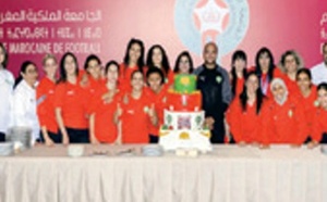 Réception en l'honneur des Lionnes de l'Atlas de futsal sacrées championnes d’Afrique