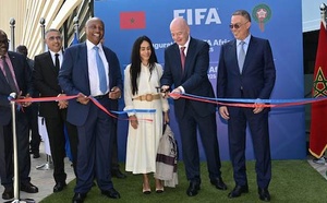 Inauguration au complexe Mohammed VI de football du bureau Afrique de la FIFA