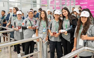 Arrivée à Casablanca d'enfants maqdessis pour participer à la 16ème édition des colonies de vacances