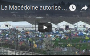 La Macédoine autorise 300 réfugiés à passer sa frontière