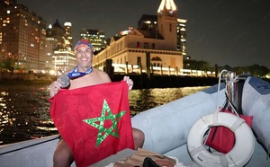USA : L'athlète marocain Hassan Baraka réussit l'exploit du tour de Manhattan à la nage