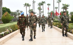 L’Inspecteur Général des FAR s'entretient avec le Commandant de la Force de la mission onusienne dans les provinces sud du Royaume