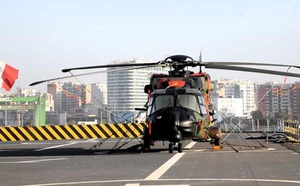 Le porte-hélicoptères français Tonnerre en escale à Casablanca