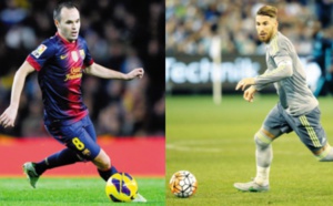 Iniesta et Ramos Capitaines au long cours