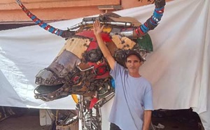 Le sculpteur Abdeljalil Ait Ben Laassel : Quand la ferraille retrouve une nouvelle vie