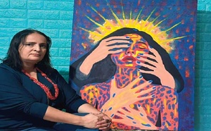 L’univers de l’artiste-peintre Najat Brahmi : Une ambiance Majorelle prononcée