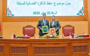 Signature d'un accord-cadre entre le CSPJ et l'Institution des Archives du Maroc