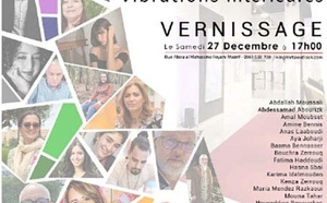 Vernissage à Casablanca de l'exposition collective "Vibrations intérieures"