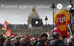 Manifestation contre la réforme du travail en France