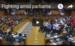 Afrique du Sud : Protestations au parlement contre Jacob Zuma