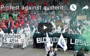Manifestation contre l'austérité en Belgique