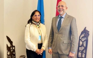 Amina Bouayach s'entretient à Genève avec le président du Conseil des droits de l'Homme