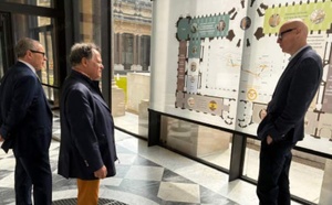 Le futur Musée du Continent à Rabat au centre d'une visite de Mehdi Qotbi en Belgique