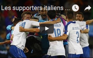 Les supporters italiens survoltés dans la fan zone de Lyon