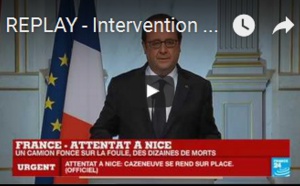 Intervention du président François Hollande après l'attentat terroriste à Nice