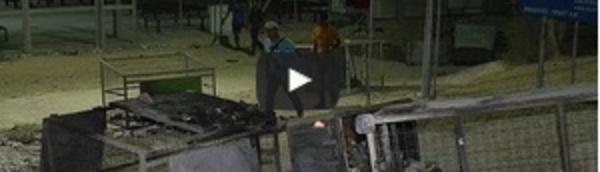Grèce : incendie dans un camp de réfugiés et de migrants