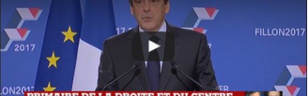 Primaire de la Droite : Discours du vainqueur François Fillon, candidat à la Présidentielle 2017