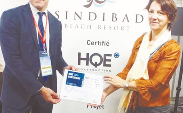 Sindibad Beach Resort certifié HQE