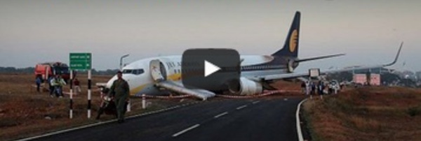 Inde : l'avion dérape avant de décoller, 15 blessés
