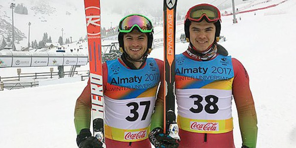 Les frères Lamhamedi s’illustrent au slalom géant de l’Universiade d’hiver au Kazakhstan